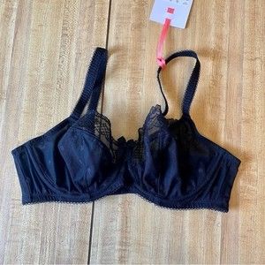 PANACHE Cleo Marcie Bra Balconette Black Lace NWT